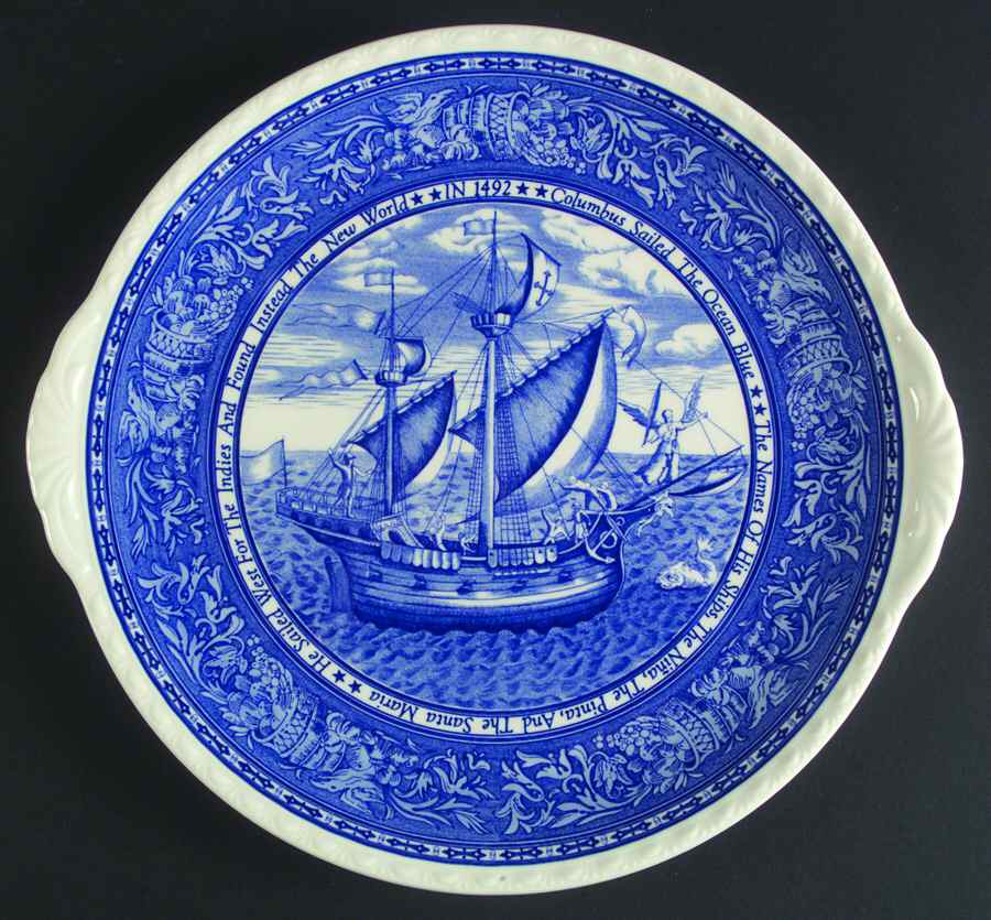 Discovery 1492 Handled Cake Plate by Nikko-1