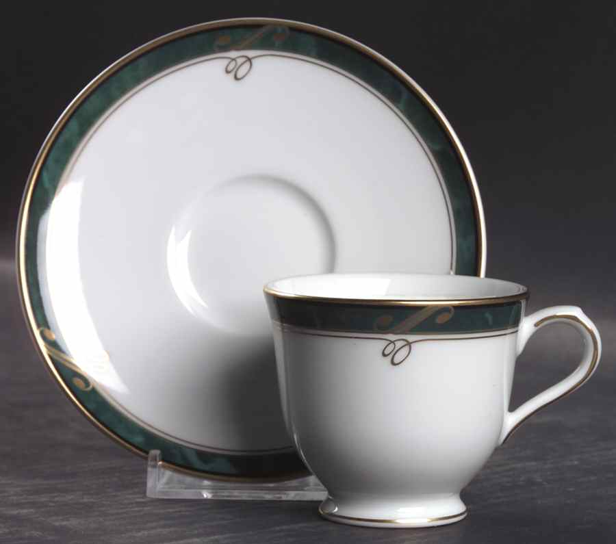 Forest Glen Footed Demitasse Cup & Saucer Set by Nikko-1