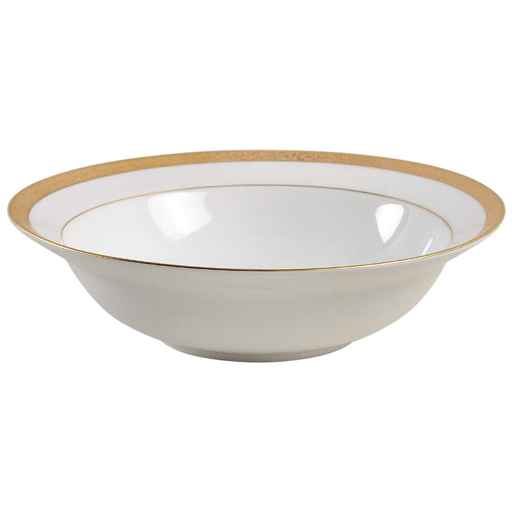 Gold Filigree 9" Round Vegetable Bowl by Nikko-1