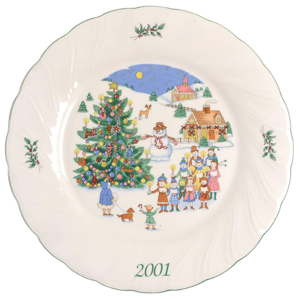 Happy Holidays 2001 Collector Plate by Nikko-1
