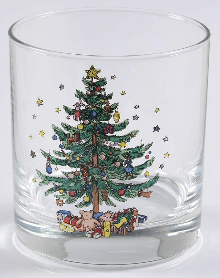 Happy Holidays Glassware Votive No Candle by Nikko-1