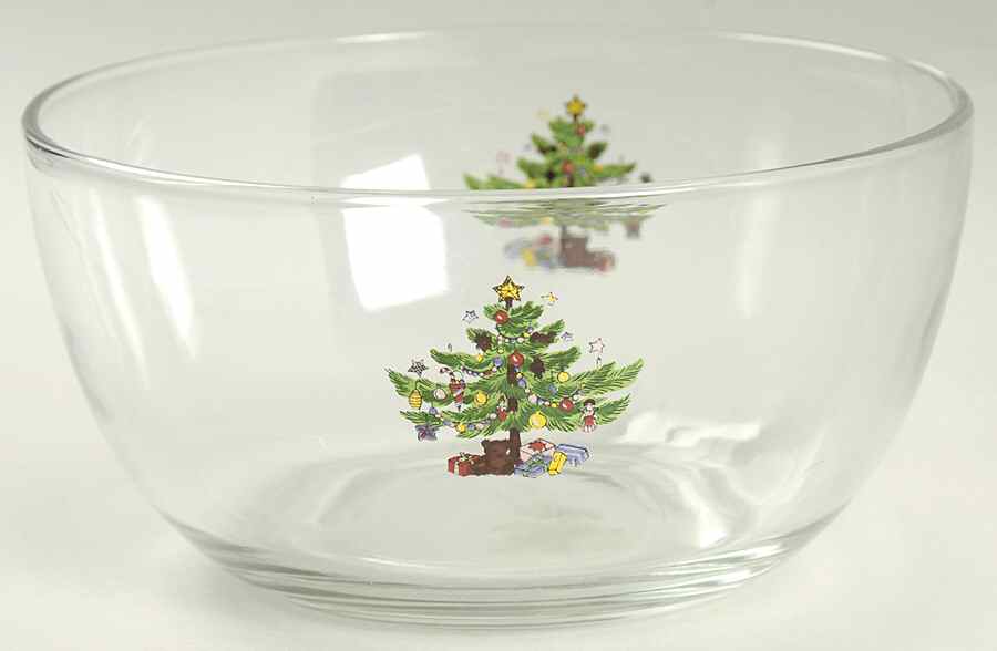 Happy Holidays Glassware Individual Salad Bowl by Nikko-1