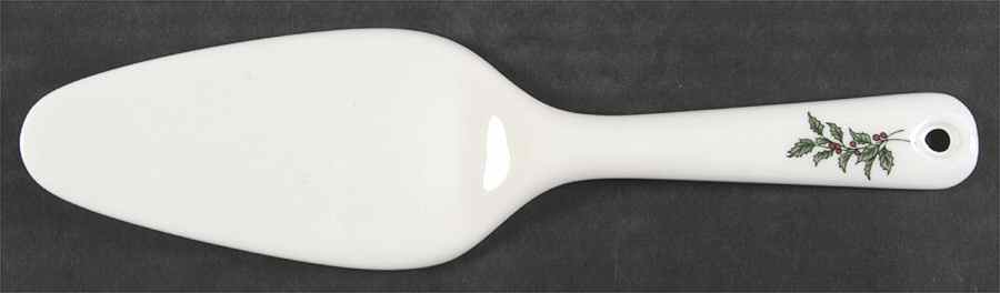 Happy Holidays Solid Ceramic Pie/Cake Server by Nikko-1