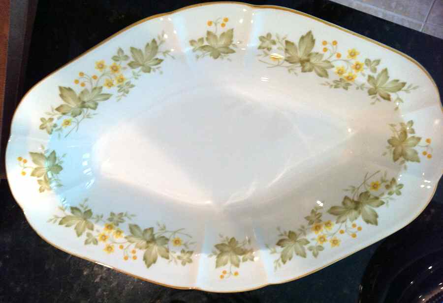 Laurel 11" Oval Vegetable Bowl by Nikko-1