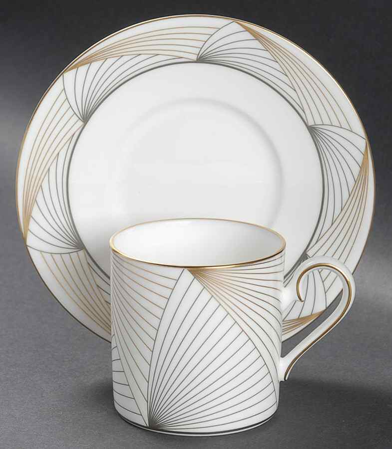 L'Etoile Flat Demitasse Cup & Saucer Set by Nikko-1