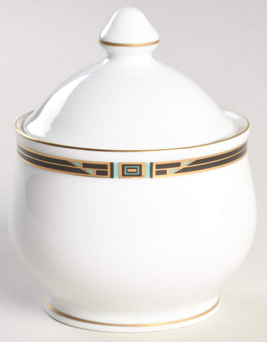 Phoenix Sugar Bowl & Lid by Nikko-1