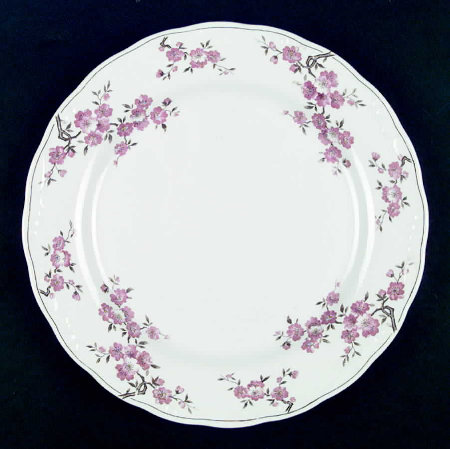 Pink Cherry 12" Chop Plate (Round Platter) by Nikko-1