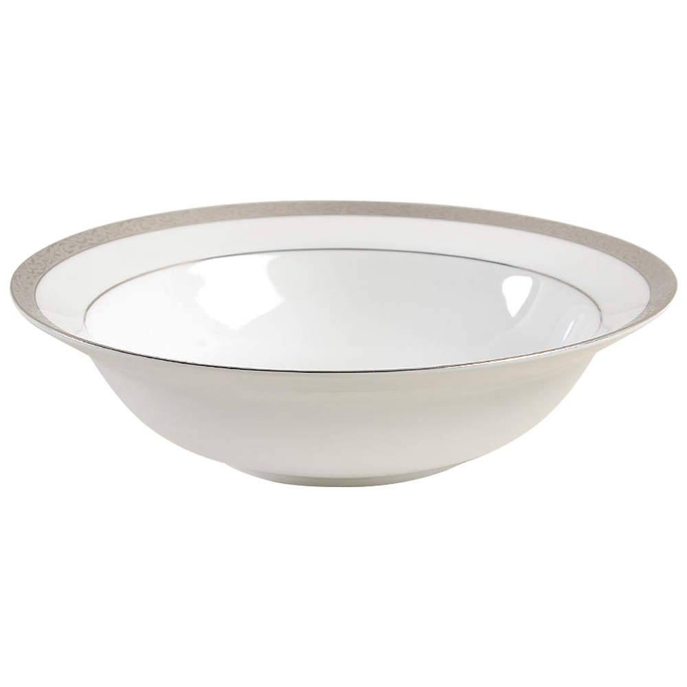Platinum Filigree 9" Round Vegetable Bowl by Nikko-1