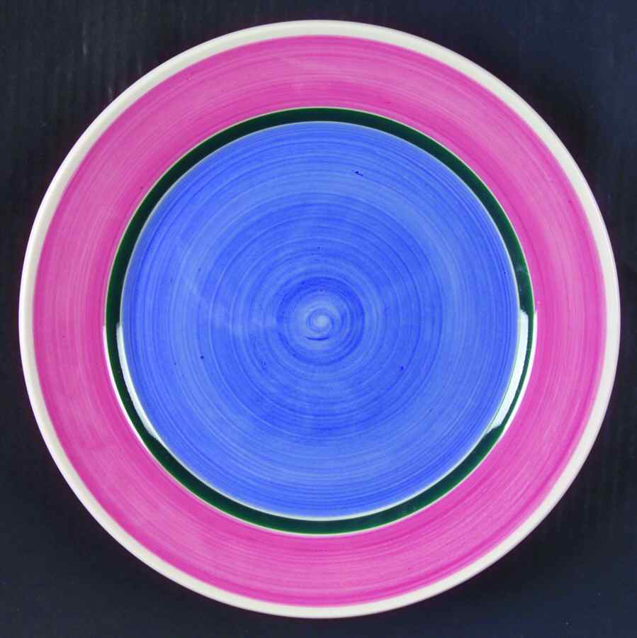 Potter's Wheel Pink Dinner Plate by Nikko-1