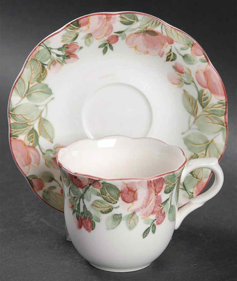 Precious Flat Demitasse Cup & Saucer Set by Nikko-1