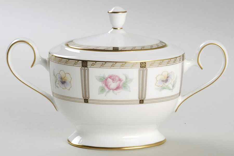 Tiara Sugar Bowl & Lid by Nikko-1