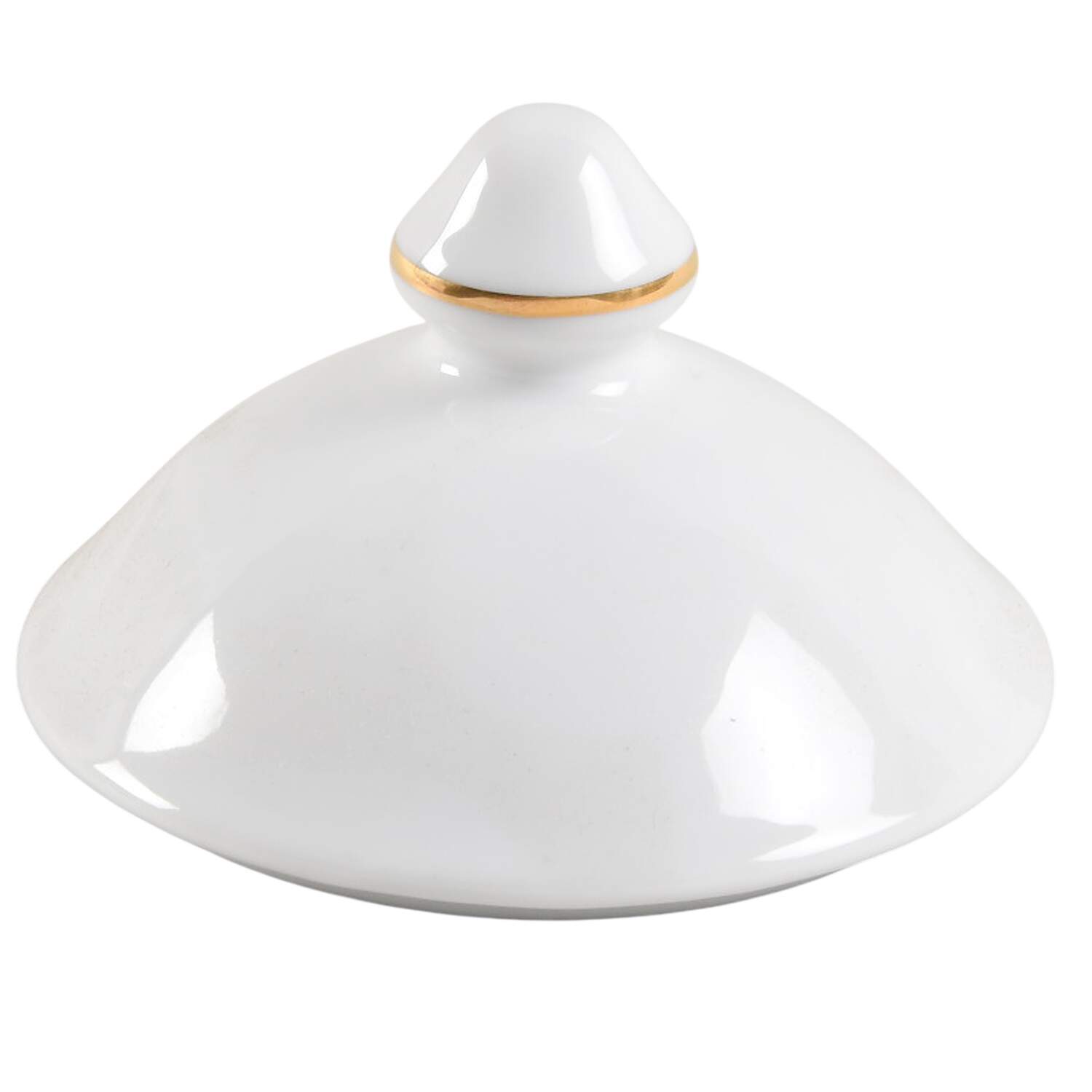 White Lace Gold Lid for Sugar Bowl by Nikko-1
