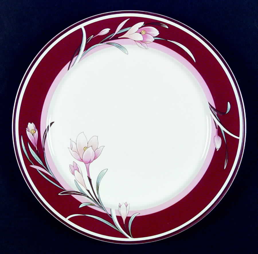 Bouquet Rouge Dinner Plate by Nitto-1