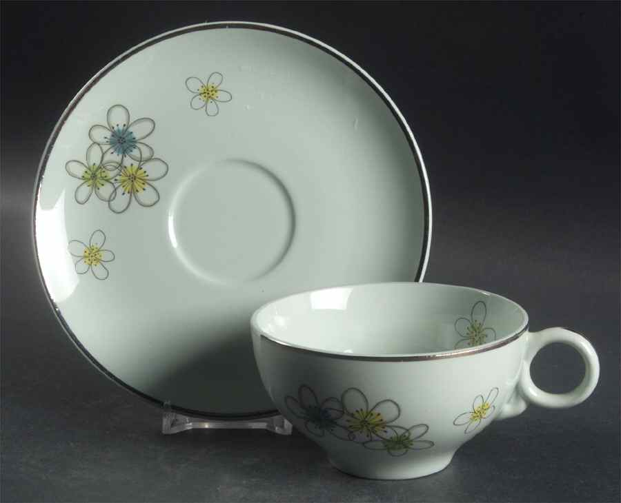 Mist Flat Cup & Saucer Set by Nobility-1