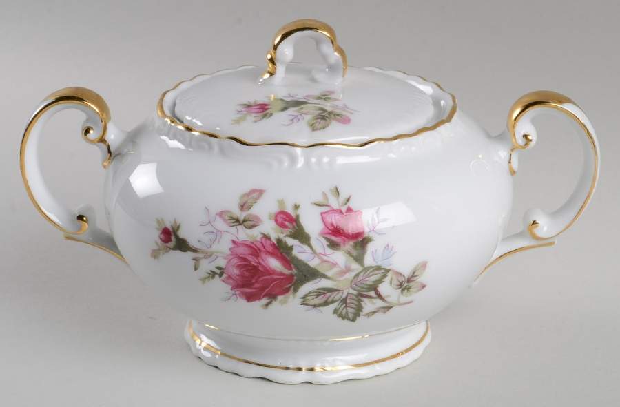 Old Rose Sugar Bowl & Lid by Norleans-1