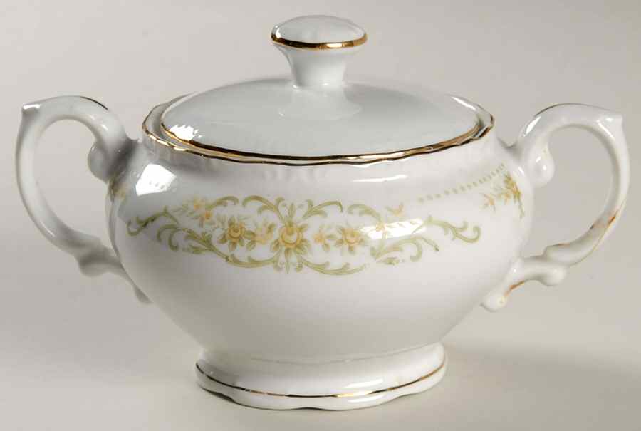 Rose Crest Sugar Bowl & Lid by Norleans-1