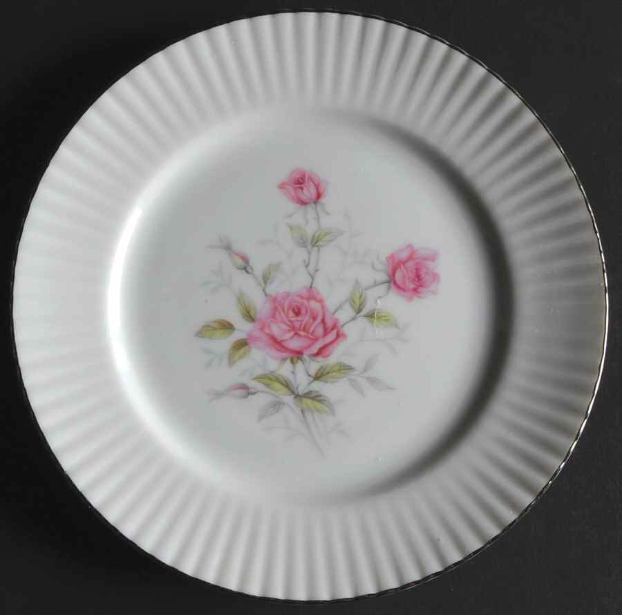 Lyric Rose Bread & Butter Plate by Norcrest-1