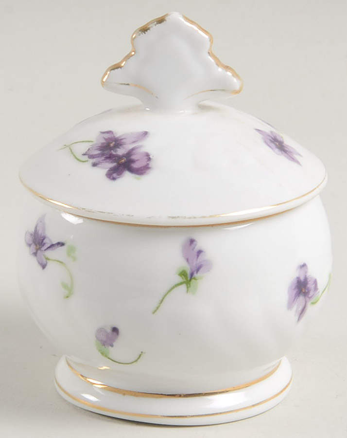 Sweet Violets Mini Sugar Bowl & Lid by Norcrest-1