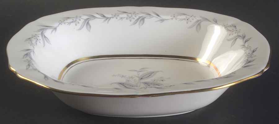 Morning Mist (Scalloped) 10" Oval Vegetable Bowl by Northumbria-1