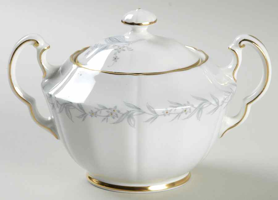 Morning Mist (Scalloped) Sugar Bowl & Lid by Northumbria-1