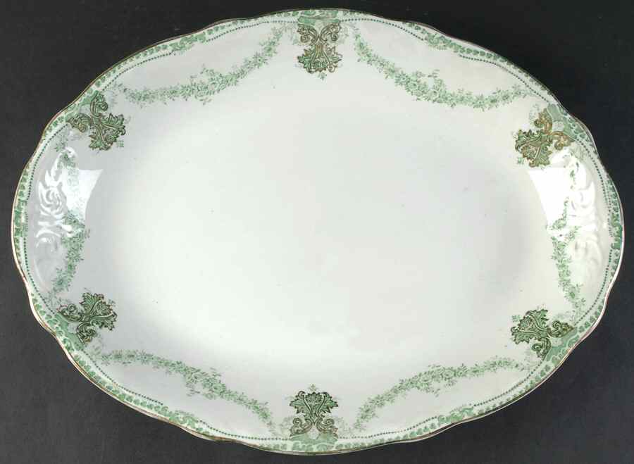 Lucerne 16" Oval Serving Platter by New Wharf-1