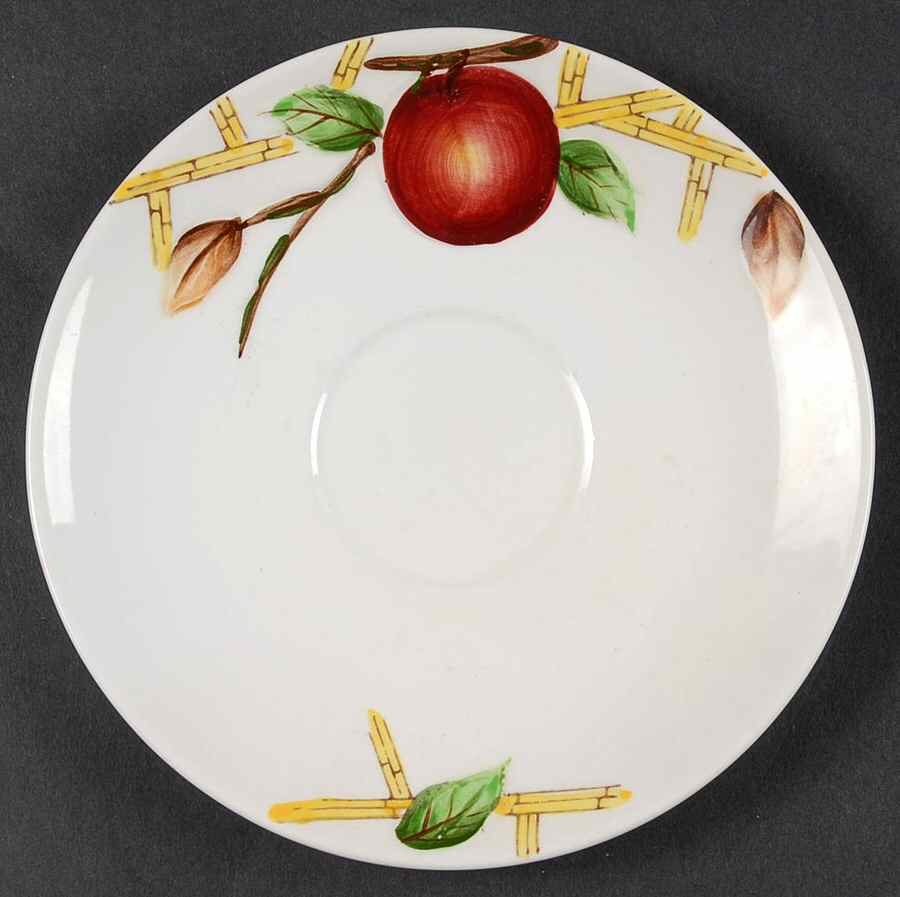 Crab Apple Saucer by Nola Ware (Japan)-1