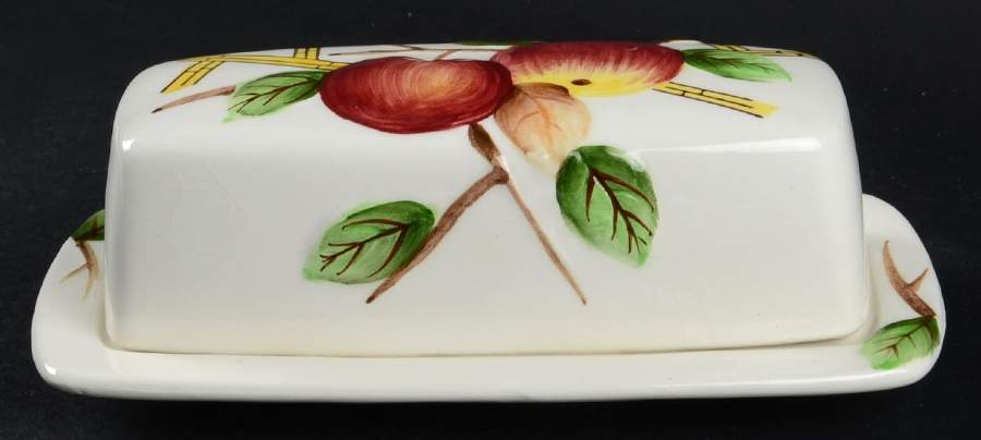Crab Apple 1/4 Lb Covered Butter by Nola Ware (Japan)-1