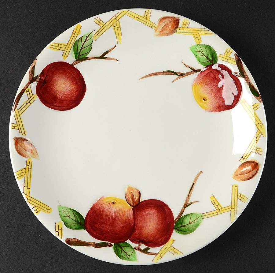 Crab Apple Salad Plate by Nola Ware (Japan)-1