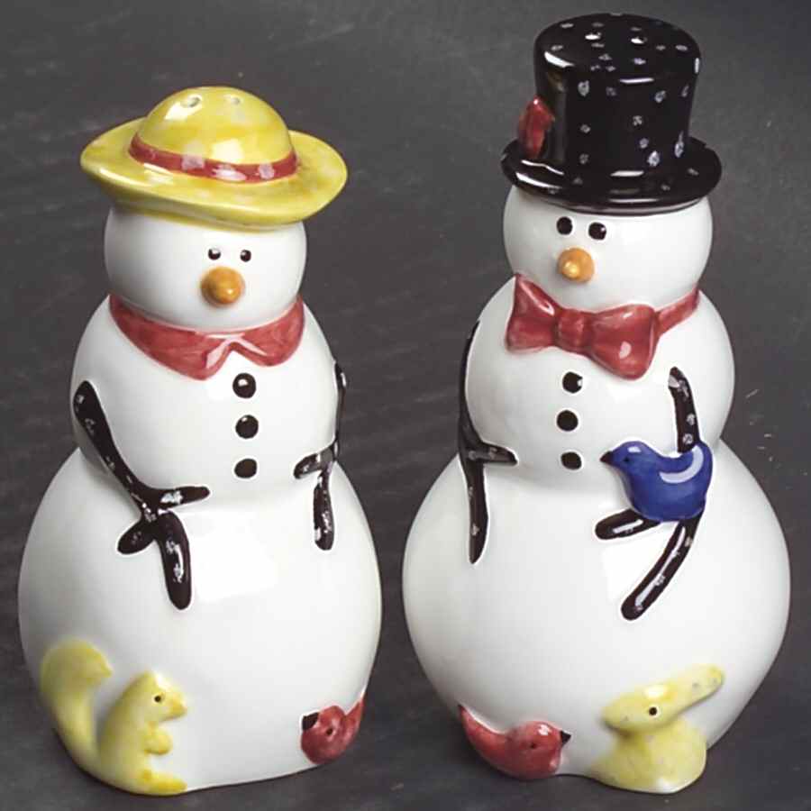 Winter Wonderland Figural Salt & Pepper Set by Nikko-1