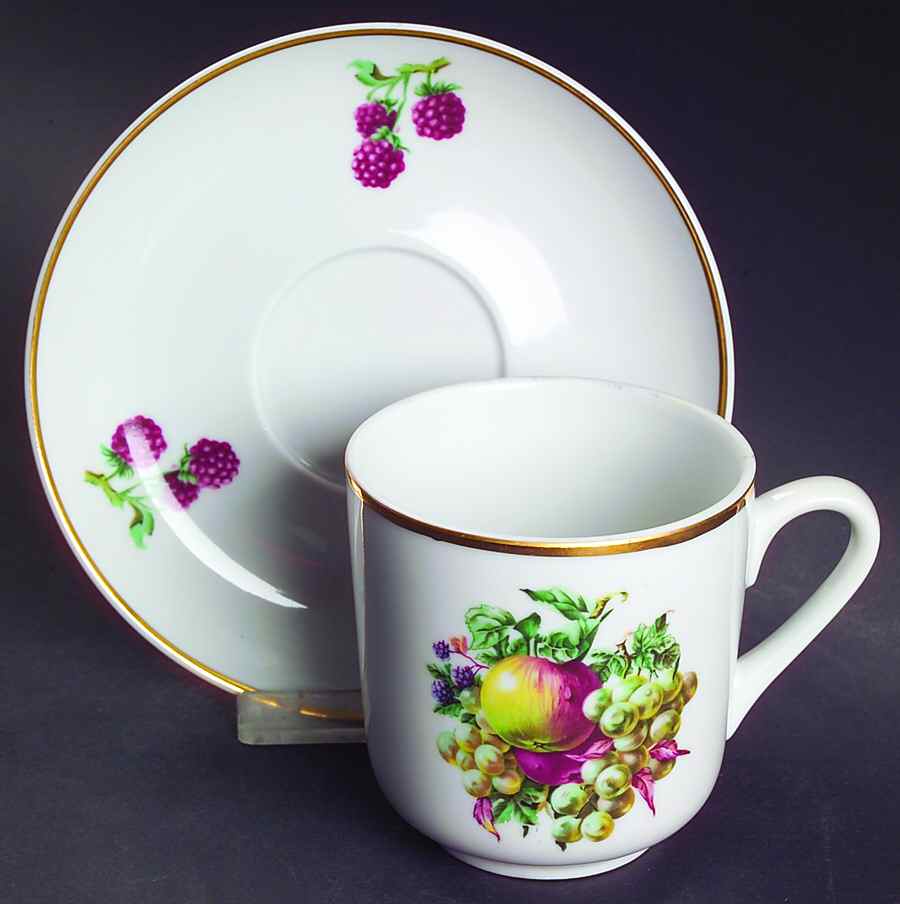NAA3 Flat Cup & Saucer Set by Naaman Israel-1