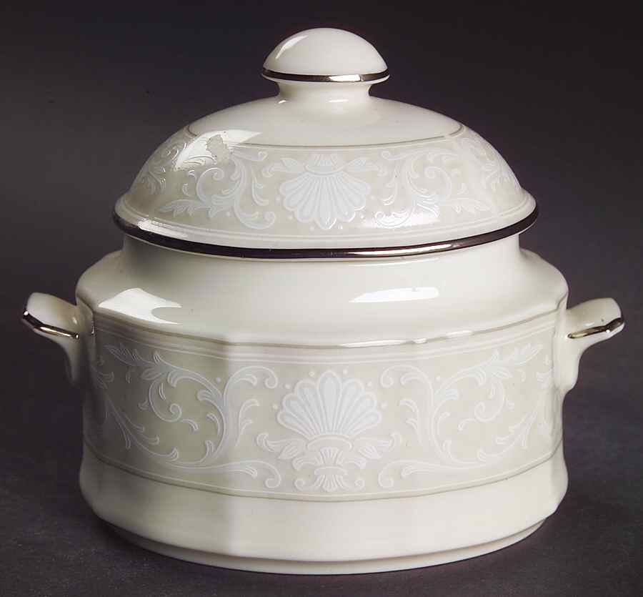 Imperial Lace Sugar Bowl & Lid by Noritake-1