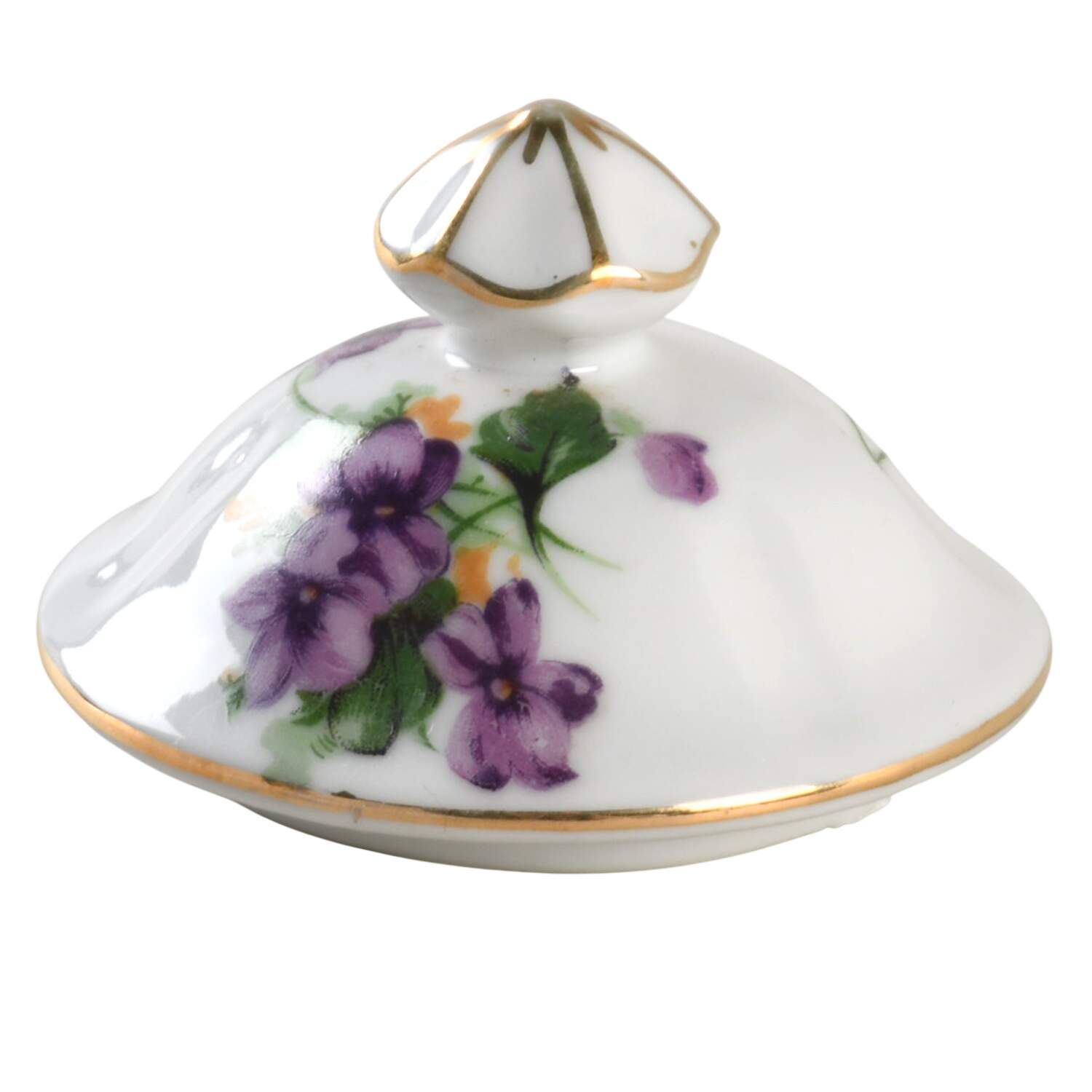 Sweet Violets Lid for Sugar Bowl by Norcrest-1