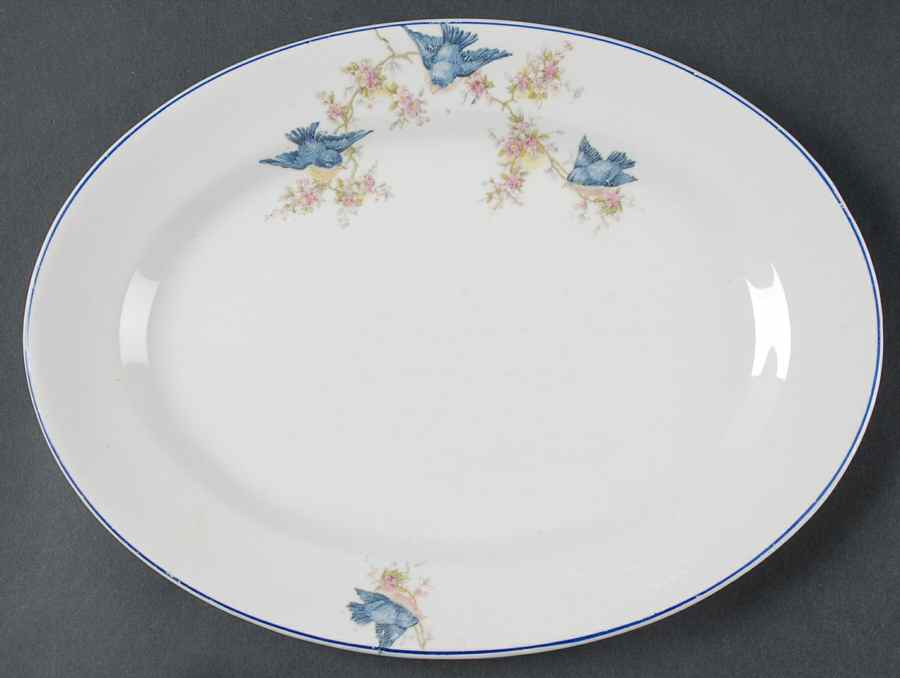NAI14 11" Oval Serving Platter by National China (USA)-1