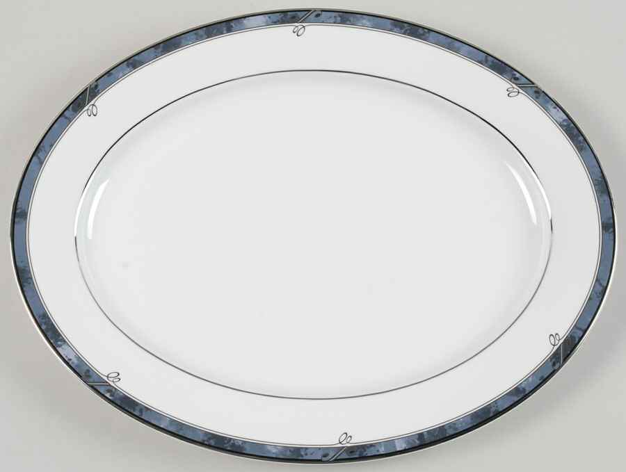 Moonstone 14" Oval Serving Platter by Nikko-1