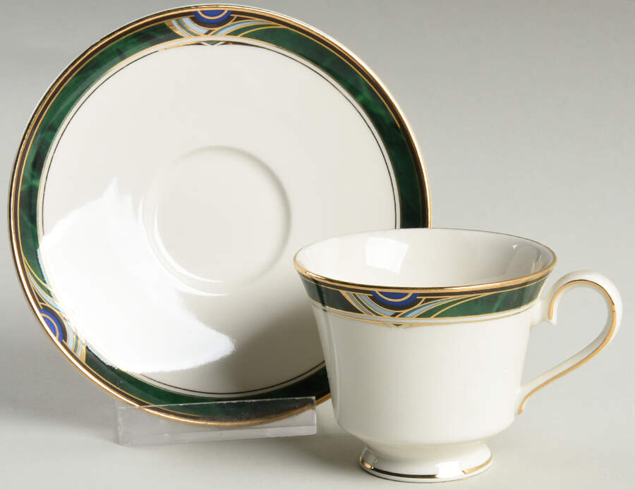Cypress Footed Demitasse Cup & Saucer Set by Nikko-1
