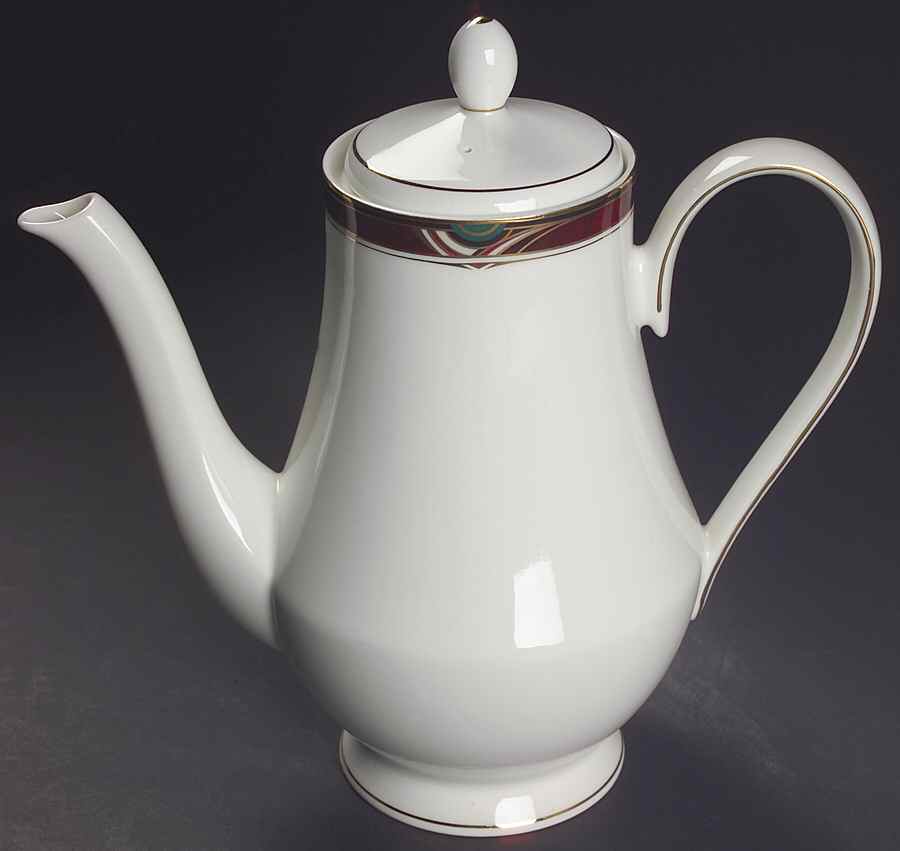 Bordeaux Coffee Pot & Lid by Nikko-1