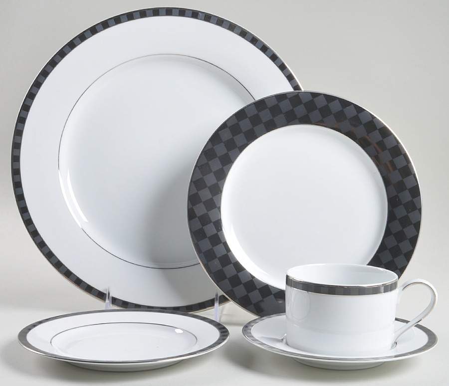 Black Tie 5 Piece Place Setting by Nikko-1