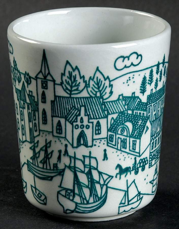 Hoyrup Flat Demitasse Cup by Nymolle (Denmark)-1