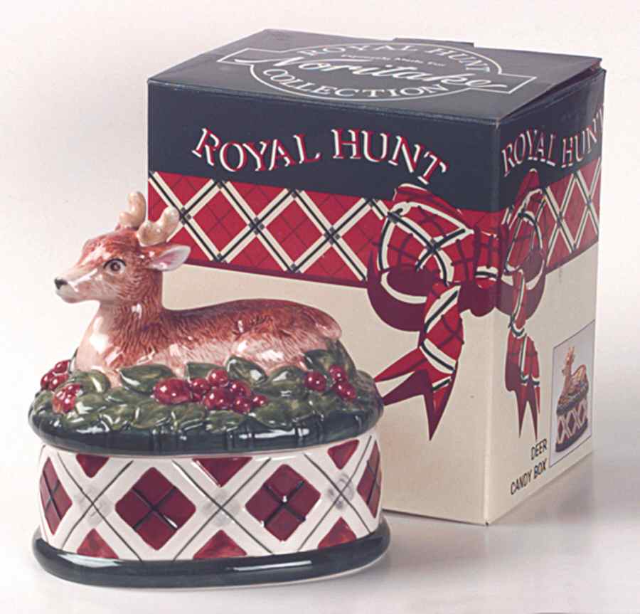 Royal Hunt 4" Candy Box & Lid by Noritake-1