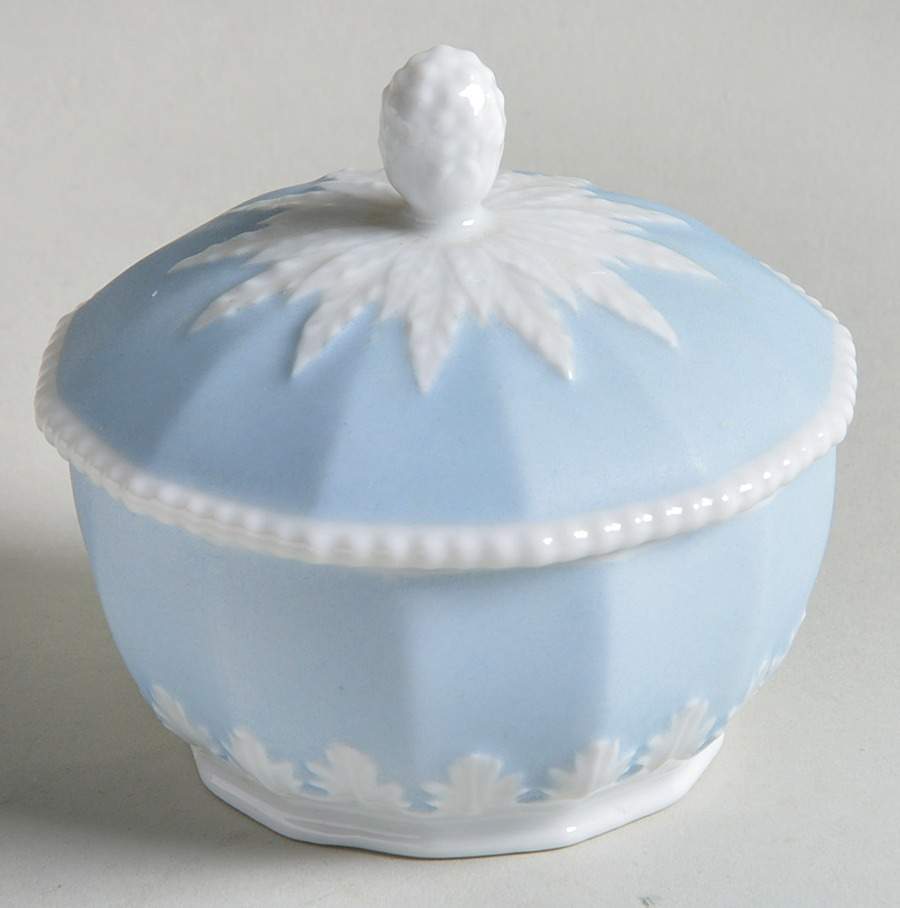 Perl Blue Mini Sugar Bowl & Lid by Nymphenburg-1