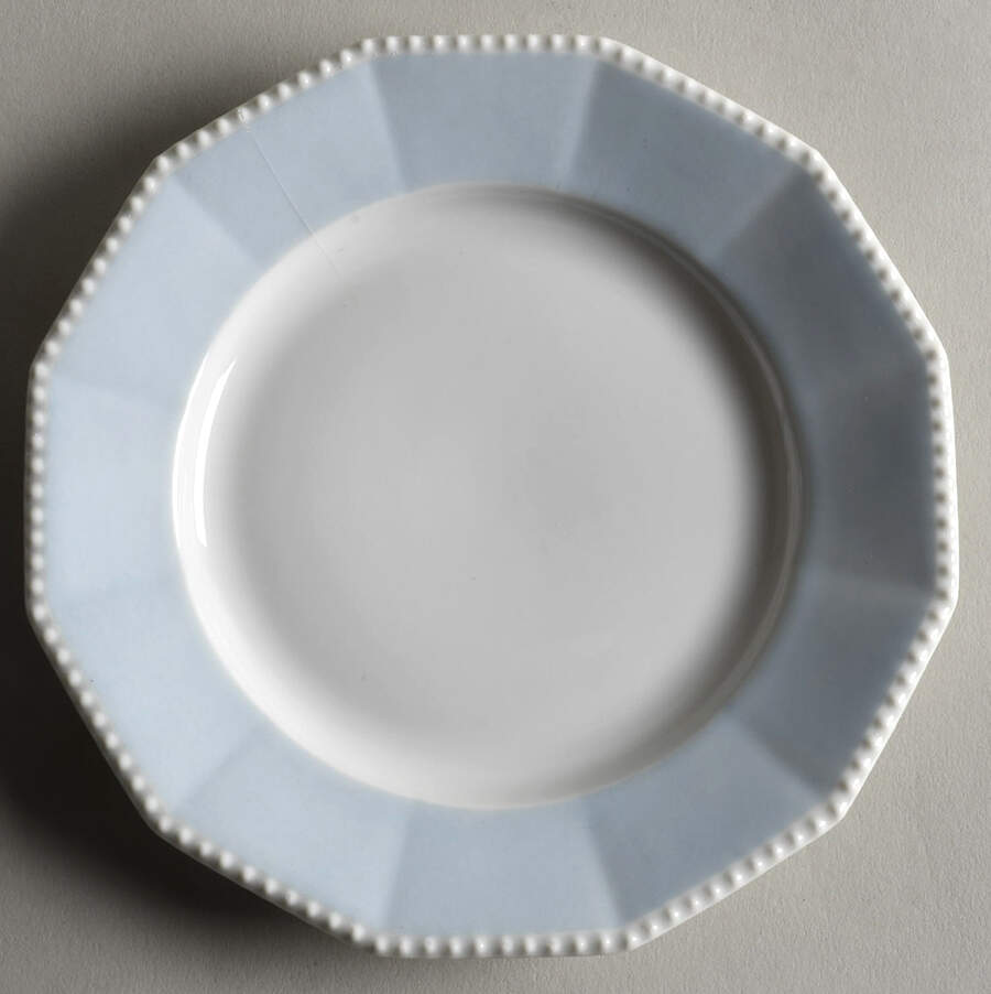 Perl Blue Bread & Butter Plate by Nymphenburg-1