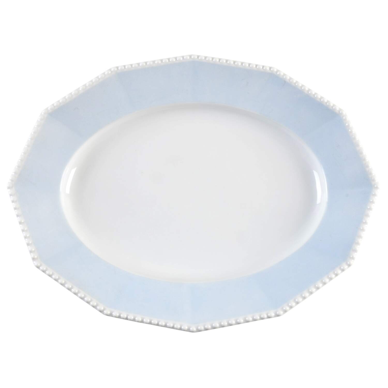 Perl Blue 12" Oval Serving Platter by Nymphenburg-1