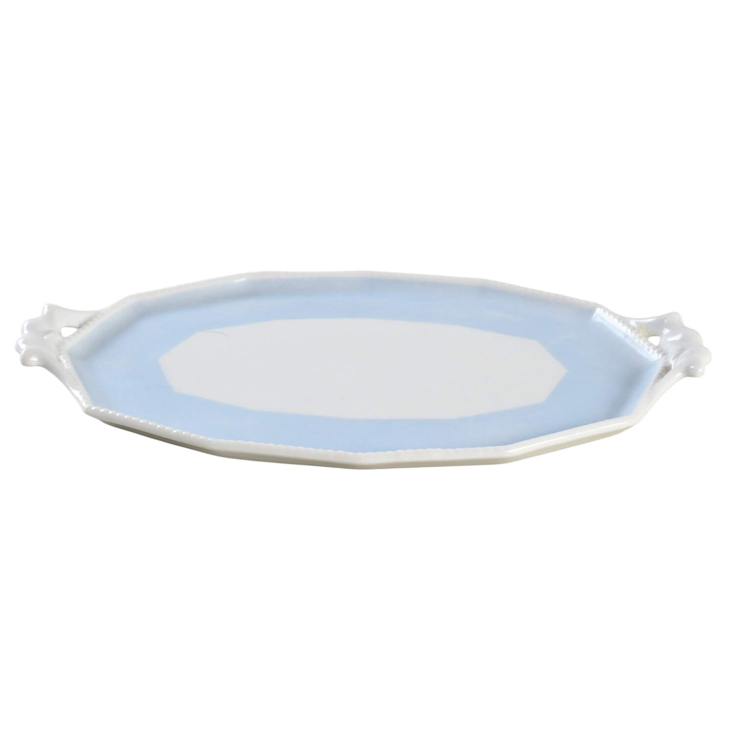 Perl Blue Tray for Creamer & Sugar with Lid by Nymphenburg-1