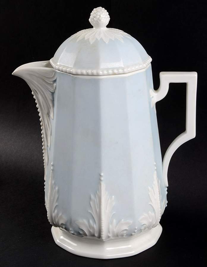 Perl Blue Coffee Pot & Lid by Nymphenburg-1