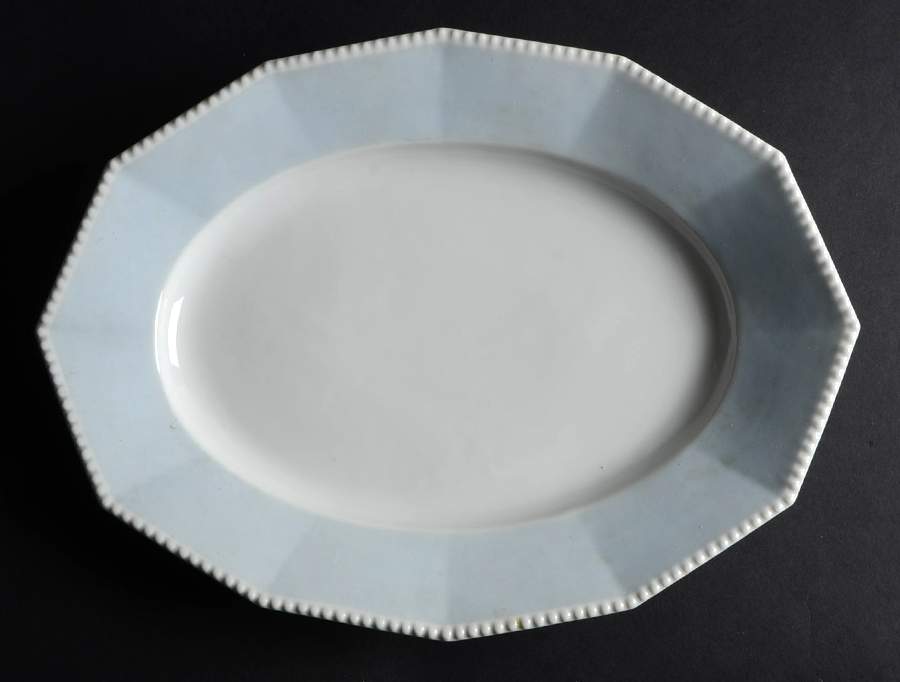 Perl Blue 15" Oval Serving Platter by Nymphenburg-1