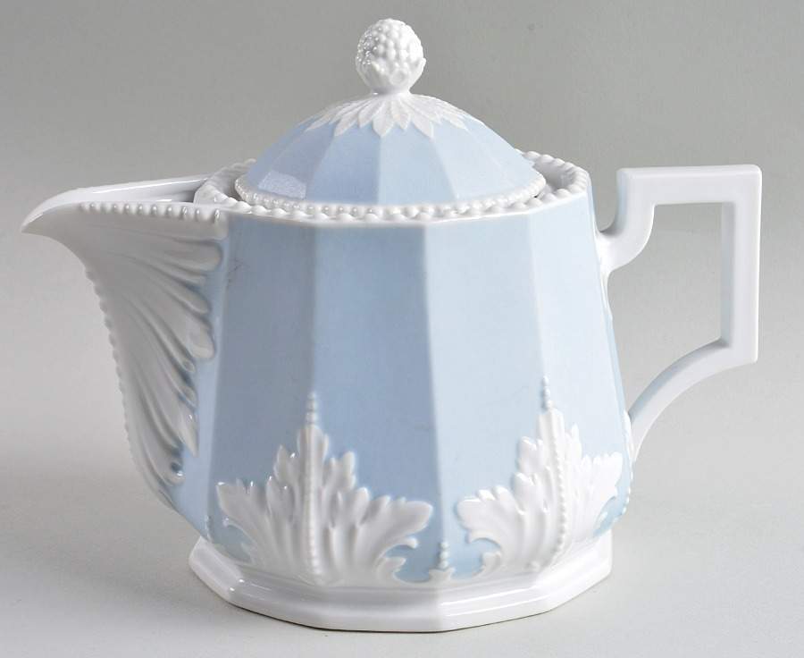 Perl Blue Teapot & Lid by Nymphenburg-1