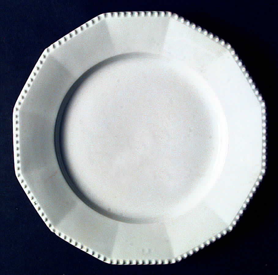Perl (All White) Dinner Plate by Nymphenburg-1