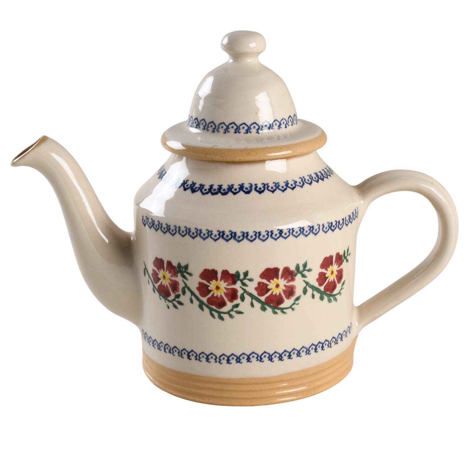 Old Rose Teapot & Lid by Nicholas Mosse-1