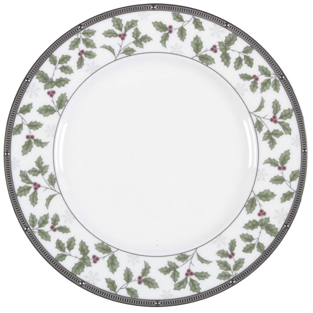 Rochelle Platinum Holiday Luncheon Plate by Noritake-1