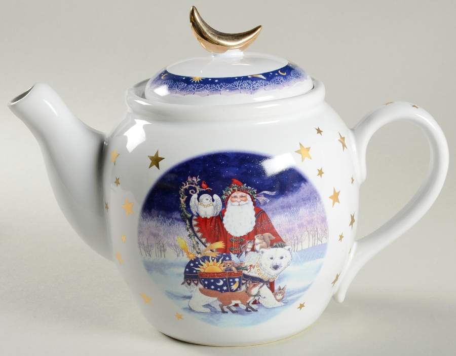Christmas 1997 Teapot & Lid by Natural Wonders-1